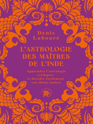 cover image of L'astrologie des maîtres de l'Inde